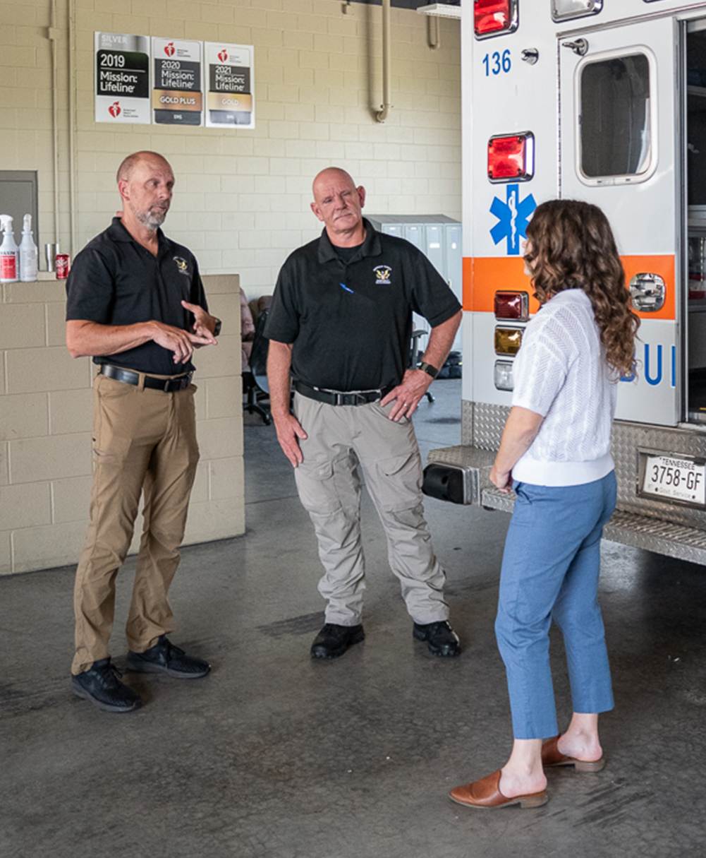 The SMART Initiative meets with Jefferson County's EMS team.